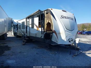  Salvage Keystone Travel Trailer