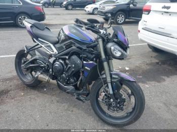  Salvage Triumph Motorcycle Street Triple