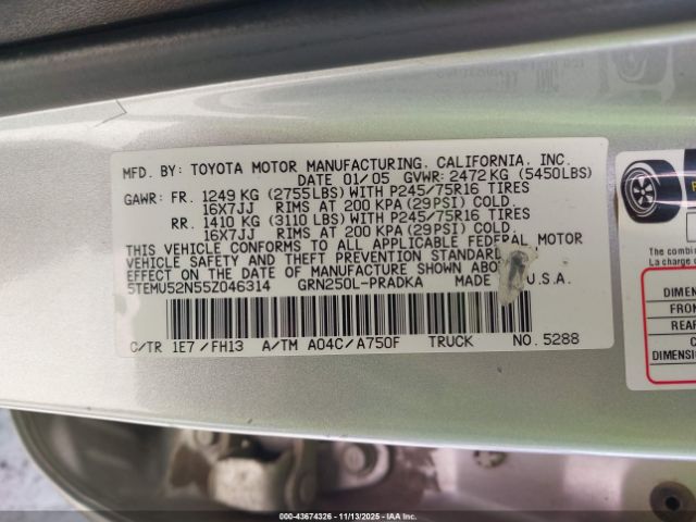 Toyota Tacoma Base V6 Image 8