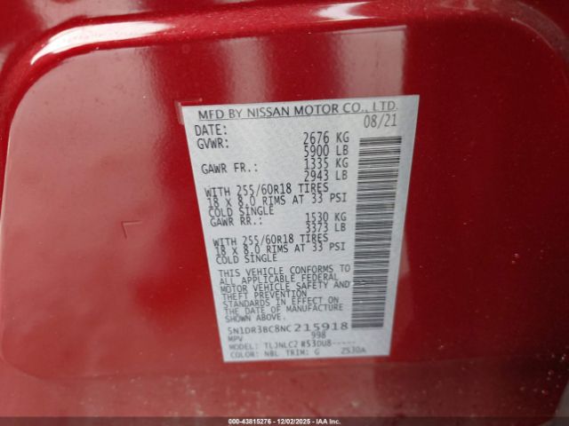 Nissan Pathfinder Sv 4wd Image 10