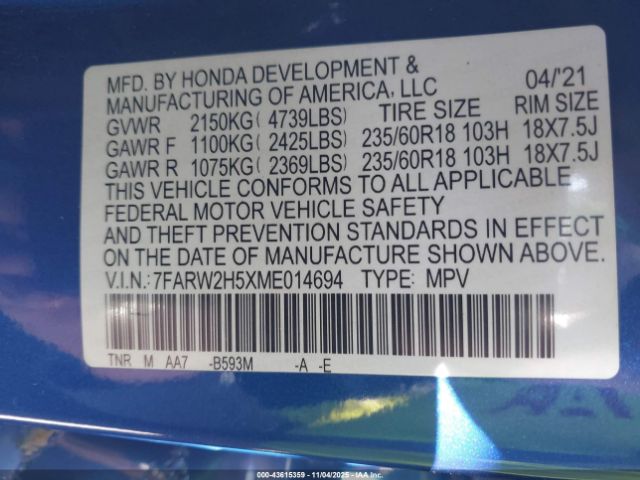 Honda CR-V Awd Ex Image 11