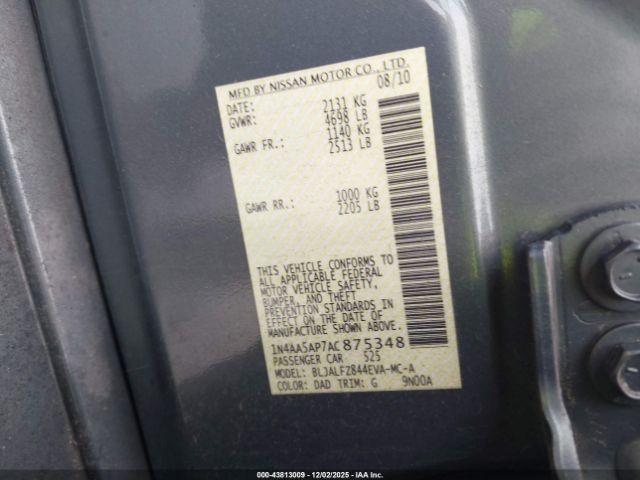 Nissan Maxima 3.5 Sv Image 9