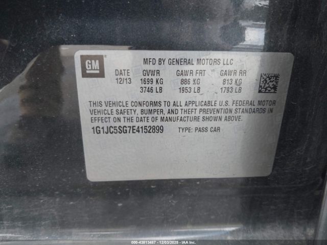 Chevrolet Sonic Lt Auto Image 12