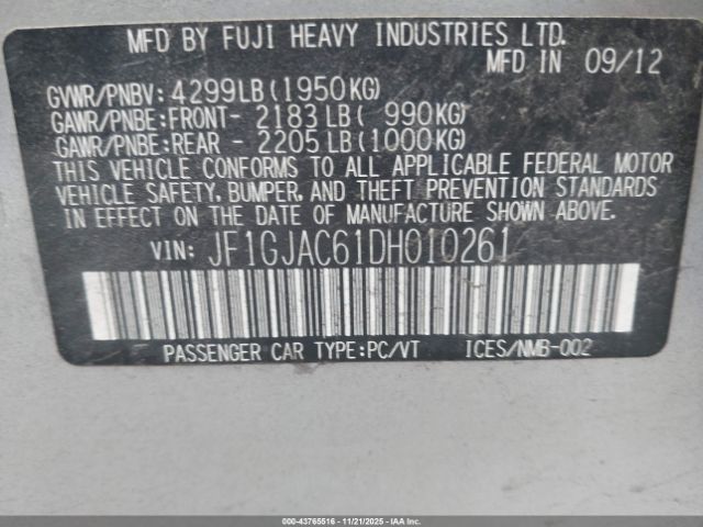 Subaru Impreza 2.0i Premium Image 10