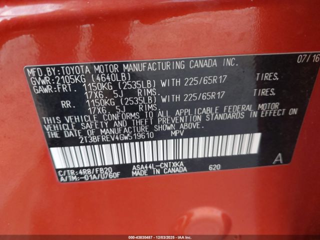 Toyota RAV4 Le Image 9