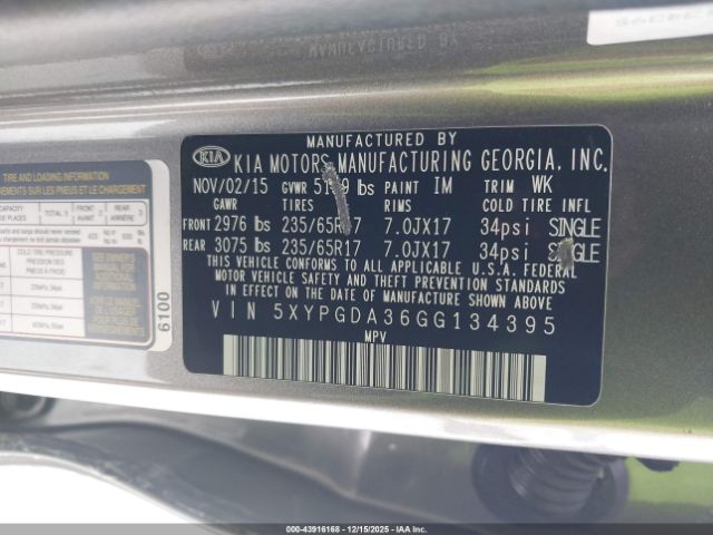 Kia Sorento 2.4l Lx Image 6